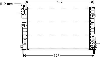 Ava Quality Cooling FDA2335 - Радиатор, охлаждение двигателя autospares.lv