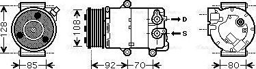 Ava Quality Cooling FDAK415 - Компрессор кондиционера autospares.lv