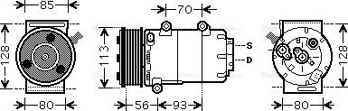 Ava Quality Cooling FDAK416 - Компрессор кондиционера autospares.lv