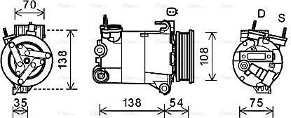 Ava Quality Cooling FDAK478 - Компрессор кондиционера autospares.lv