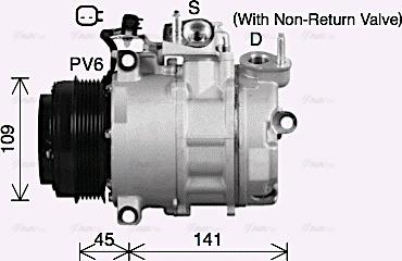 Ava Quality Cooling FDAK692 - Компрессор кондиционера autospares.lv