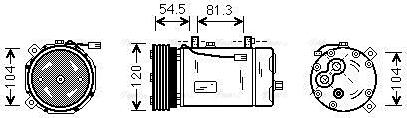 Ava Quality Cooling FDAK307 - Компрессор кондиционера autospares.lv