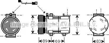 Ava Quality Cooling FD K290 - Компрессор кондиционера autospares.lv