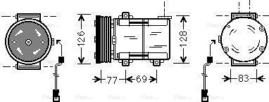 Ava Quality Cooling FDAK289 - Компрессор кондиционера autospares.lv