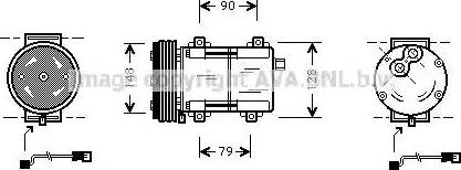 Ava Quality Cooling FDAK283 - Компрессор кондиционера autospares.lv