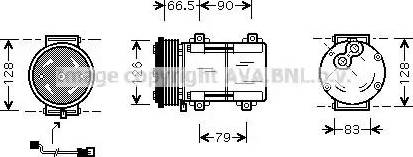 Ava Quality Cooling FD K276 - Компрессор кондиционера autospares.lv