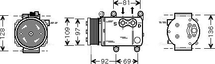 Ava Quality Cooling FD K419 - Компрессор кондиционера autospares.lv