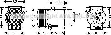 Ava Quality Cooling FD K416 - Компрессор кондиционера autospares.lv