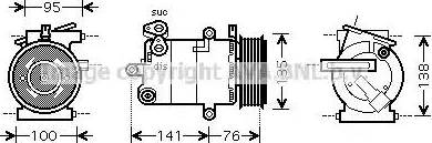 Ava Quality Cooling FD K417 - Компрессор кондиционера autospares.lv