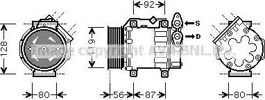 Ava Quality Cooling FD K431 - Компрессор кондиционера autospares.lv