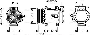 Ava Quality Cooling FD K432 - Компрессор кондиционера autospares.lv