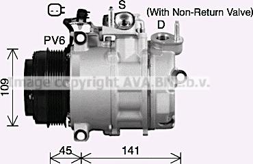 Ava Quality Cooling FDK692 - Компрессор кондиционера autospares.lv