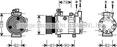 Ava Quality Cooling FD K363 - Компрессор кондиционера autospares.lv