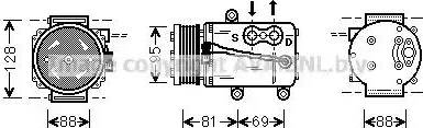 Ava Quality Cooling FD K339 - Компрессор кондиционера autospares.lv