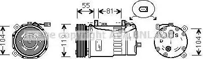 Ava Quality Cooling FD K321 - Компрессор кондиционера autospares.lv