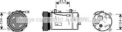 Ava Quality Cooling FD K267 - Компрессор кондиционера autospares.lv