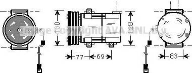 Ava Quality Cooling FD K289 - Компрессор кондиционера autospares.lv