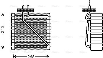 Ava Quality Cooling FDV270 - Испаритель, кондиционер autospares.lv