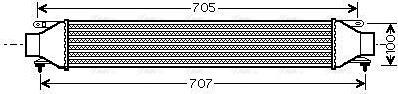 Ava Quality Cooling FT 4321 - Интеркулер, теплообменник турбины autospares.lv