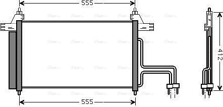 Ava Quality Cooling FT5253D - Конденсатор кондиционера autospares.lv