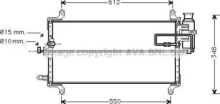 Ava Quality Cooling FT 5217 - Конденсатор кондиционера autospares.lv