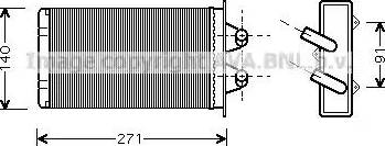 Ava Quality Cooling FT 6186 - Теплообменник, отопление салона autospares.lv