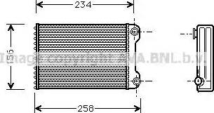 Ava Quality Cooling FT 6242 - Теплообменник, отопление салона autospares.lv