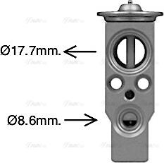 Ava Quality Cooling FT1479 - Расширительный клапан, кондиционер autospares.lv