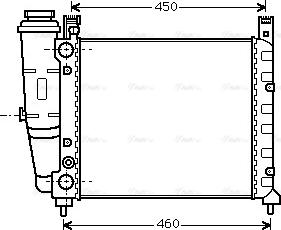 Ava Quality Cooling FT 2059 - Радиатор, охлаждение двигателя autospares.lv