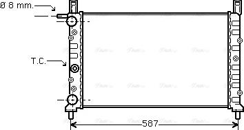 Ava Quality Cooling FT 2078 - Радиатор, охлаждение двигателя autospares.lv