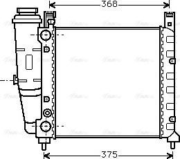 Ava Quality Cooling FT 2057 - Радиатор, охлаждение двигателя autospares.lv