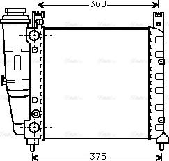 Ava Quality Cooling FT 2038 - Радиатор, охлаждение двигателя autospares.lv