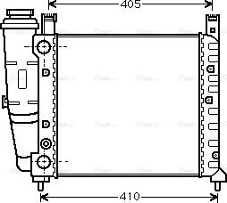 Ava Quality Cooling FT 2076 - Радиатор, охлаждение двигателя autospares.lv