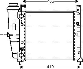 Ava Quality Cooling FT 2077 - Радиатор, охлаждение двигателя autospares.lv