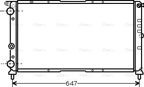 Ava Quality Cooling FT 2142 - Радиатор, охлаждение двигателя autospares.lv