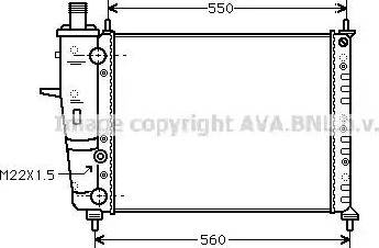 Ava Quality Cooling FT 2159 - Радиатор, охлаждение двигателя autospares.lv