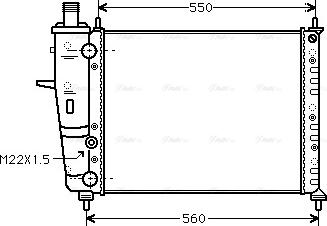 Ava Quality Cooling FT 2160 - Радиатор, охлаждение двигателя autospares.lv