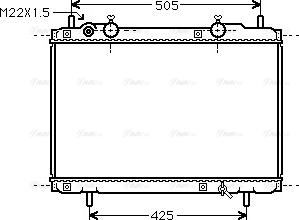 Ava Quality Cooling FT 2184 - Радиатор, охлаждение двигателя autospares.lv