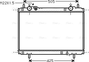 Ava Quality Cooling FT 2185 - Радиатор, охлаждение двигателя autospares.lv