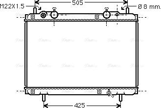 Ava Quality Cooling FT 2180 - Радиатор, охлаждение двигателя autospares.lv