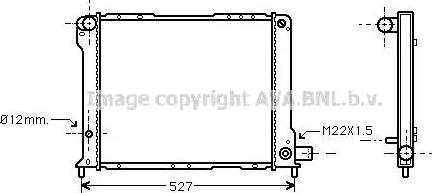 Ava Quality Cooling FT 2121 - Радиатор, охлаждение двигателя autospares.lv