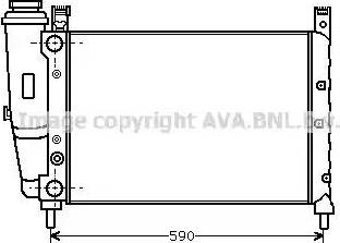 Ava Quality Cooling FT 2122 - Радиатор, охлаждение двигателя autospares.lv