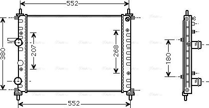 Ava Quality Cooling FT 2317 - Радиатор, охлаждение двигателя autospares.lv