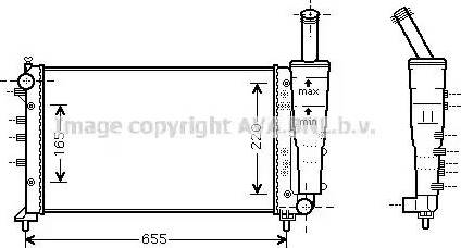 Ava Quality Cooling FT 2299 - Радиатор, охлаждение двигателя autospares.lv