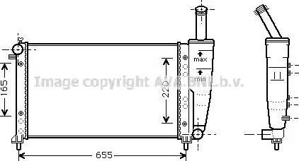 Ava Quality Cooling FT 2218 - Радиатор, охлаждение двигателя autospares.lv