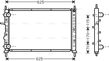 Ava Quality Cooling FT 2231 - Радиатор, охлаждение двигателя autospares.lv