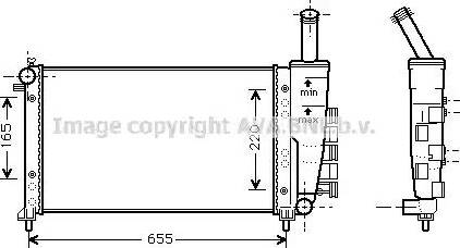 Ava Quality Cooling FT 2275 - Радиатор, охлаждение двигателя autospares.lv