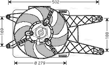 Ava Quality Cooling FT 7512 - Вентилятор, охлаждение двигателя autospares.lv