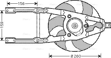 Ava Quality Cooling FT 7107 - Вентилятор, охлаждение двигателя autospares.lv