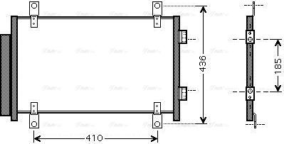 Ava Quality Cooling FTA5351D - Конденсатор кондиционера autospares.lv